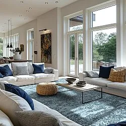 Wilton rug - Valenza (blue)