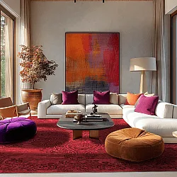 Wilton rug - Valenza (red)