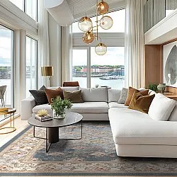 Wilton rug - Zafer (grey/beige)