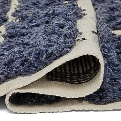 Shaggy rugs - Zola Natural Cotton Shaggy (blue)
