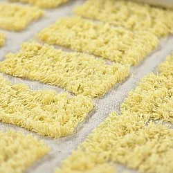 Shaggy rugs - Zola Natural Cotton Shaggy (yellow)