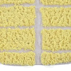 Round rug - Zola Natural Cotton Shaggy (yellow)