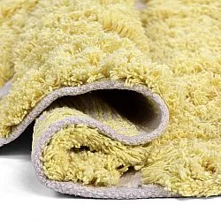 Round rug - Zola Natural Cotton Shaggy (yellow)