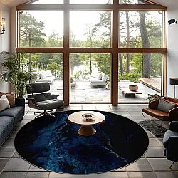 Round rug - Zuani (dark blue)