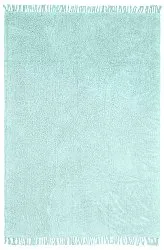 Shaggy rugs - Alba Natural Cotton Shaggy (turquoise)