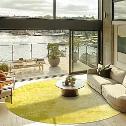 Round rug - Lynton (yellow)