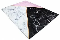 Wilton rug - Savino (black/white/pink)