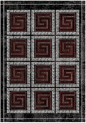 Wilton rug - Milos (black/red)