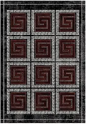 Wilton rug - Milos (black/red)