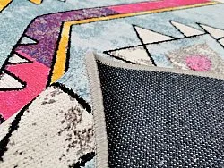 Round rug - Misare (blue/multi)
