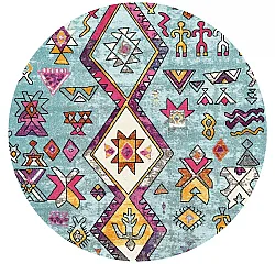 Round rug - Misare (blue/multi)