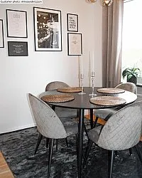 Viscose rug - Jodhpur Special Luxury Edition (black)