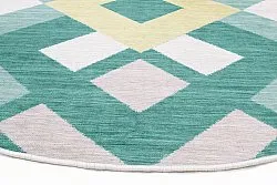 Round rug - Temara (blue/multi)