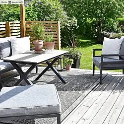 Indoor/Outdoor rug - Monsaraz (black)