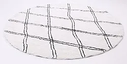 Round rugs - Morocco (black/white)