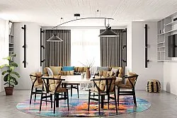 Round rug - Levico (multi)