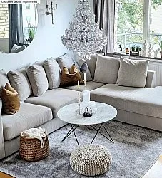 Shaggy rugs - Cosy (silver)
