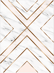 Wilton rug - Nemea (white/pink/gold)