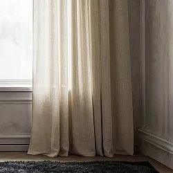 Curtains 2-Pack - Linen Curtain Noemi (beige)