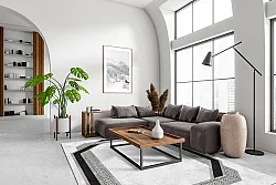 Wilton rug - Olympia (black/white)