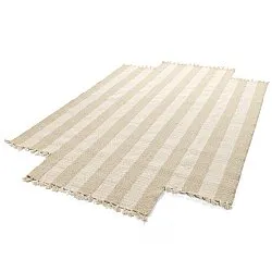 Irregular wool rug - Kystaro (cream/beige)