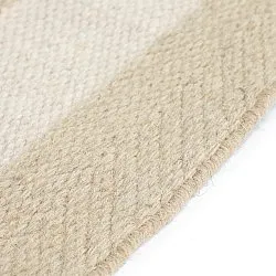 Irregular wool rug - Kystaro (cream/beige)