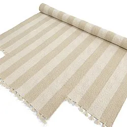 Irregular wool rug - Kystaro (cream/beige)