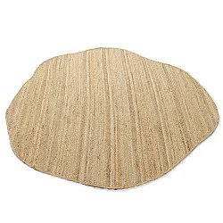 Irregular round jute rug - San Francisco (jute)