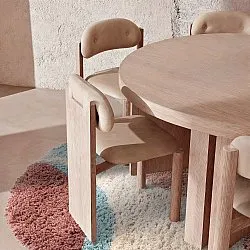 Oval rug - Tropea Natural Cotton Shaggy (multi)