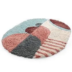 Oval rug - Tropea Natural Cotton Shaggy (multi)