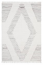 Rag rug - Palani (white/black)