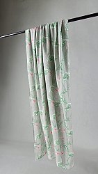 Curtains - Cotton curtain Adella (green/purple)