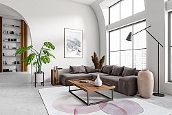 Wilton rug - Layon (grey/pink)