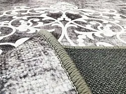 Wilton rug - Santi (dark grey/white)