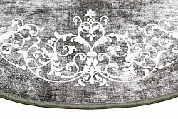 Round rug - Santi (dark grey/white)