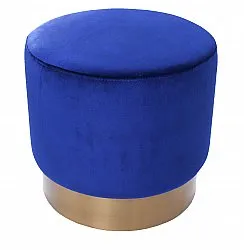 Pouf velvet - Copenhagen (blue)