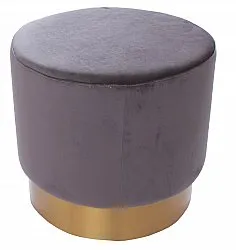 Pouf velvet - Copenhagen (grey)