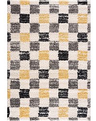 Shaggy rugs - Tellaro (grey-yellow)