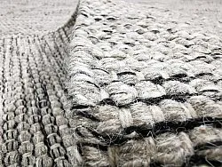 Wool rug - Otago (grey/black)