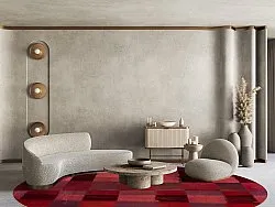 Round rug - Samadet (red)