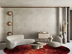 Round rug - Wells (red)
