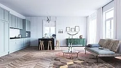 Wilton rug - Brendola (pink/grey/gold)
