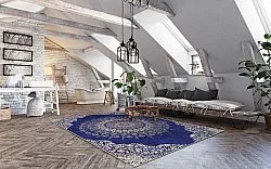 Wilton rug - Sandrigo (blue/beige)