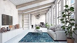 Wilton rug - Douz (blue)
