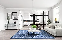 Wilton rug - Menfi (blue)