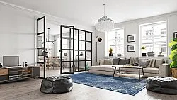 Indoor/Outdoor rug - Brussels Weave (blue)