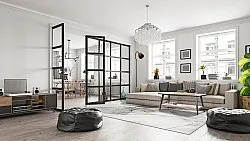 Wilton rug - Manilva (grey/white/gold)