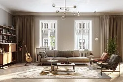 Wilton rug - Castello (beige/white)