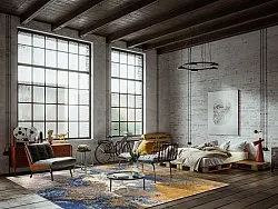 Wilton rug - Travale (grey/blue/multi)