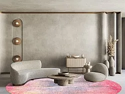 Round rug - Perugia (pink)